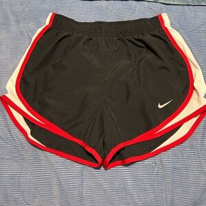 Black white and red Nike dri-fit athletic shorts size small
